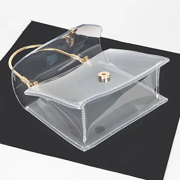 The Clear Bag - Gold Handle