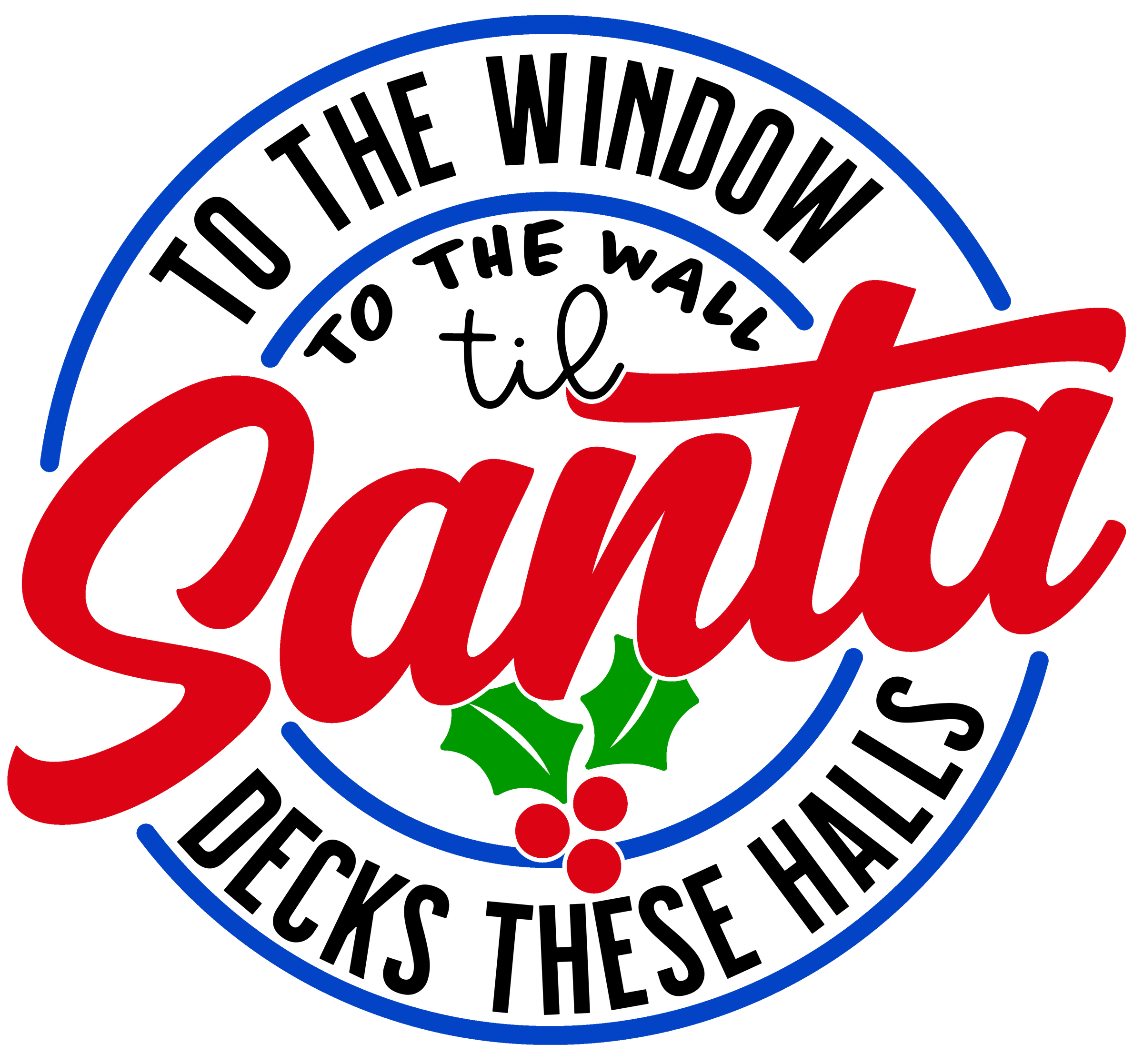 Deck The Halls Graphic Tee - White