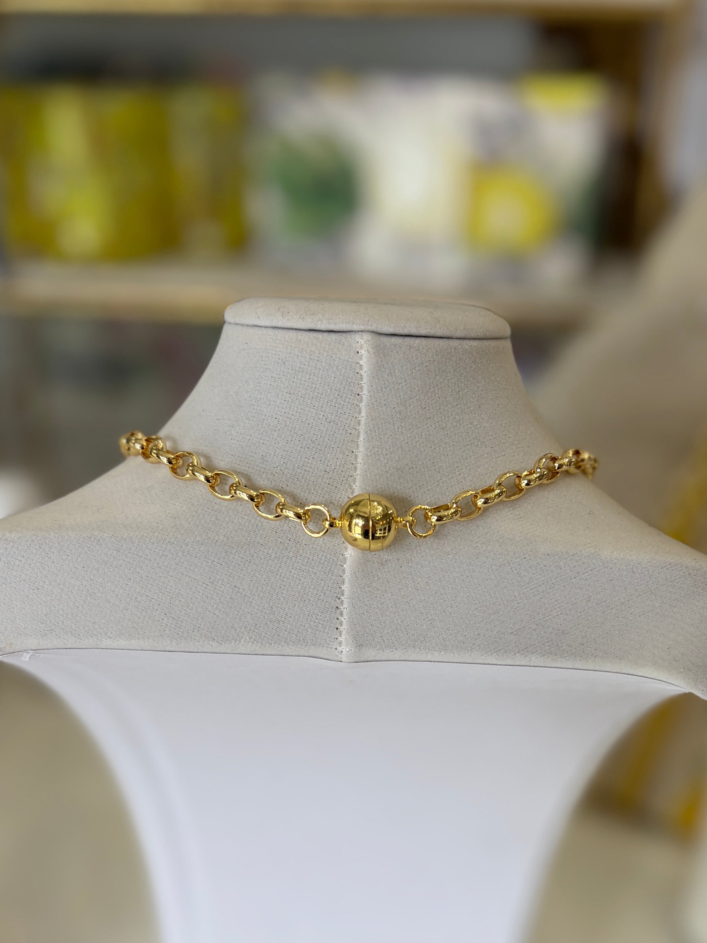 Crystal Vault Pendant Necklace - Yellow