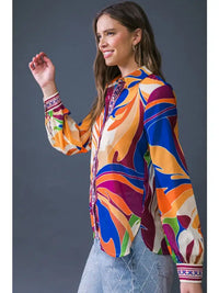 Groovy Baby Woven Top - Blue