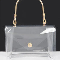 The Clear Bag - Gold Handle