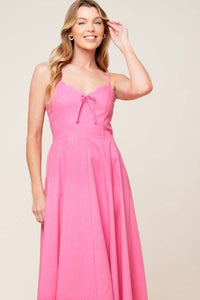 Sweetheart Midi Sundress - Pink