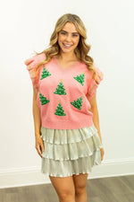 Christmas Tree Knit Sweater Vest