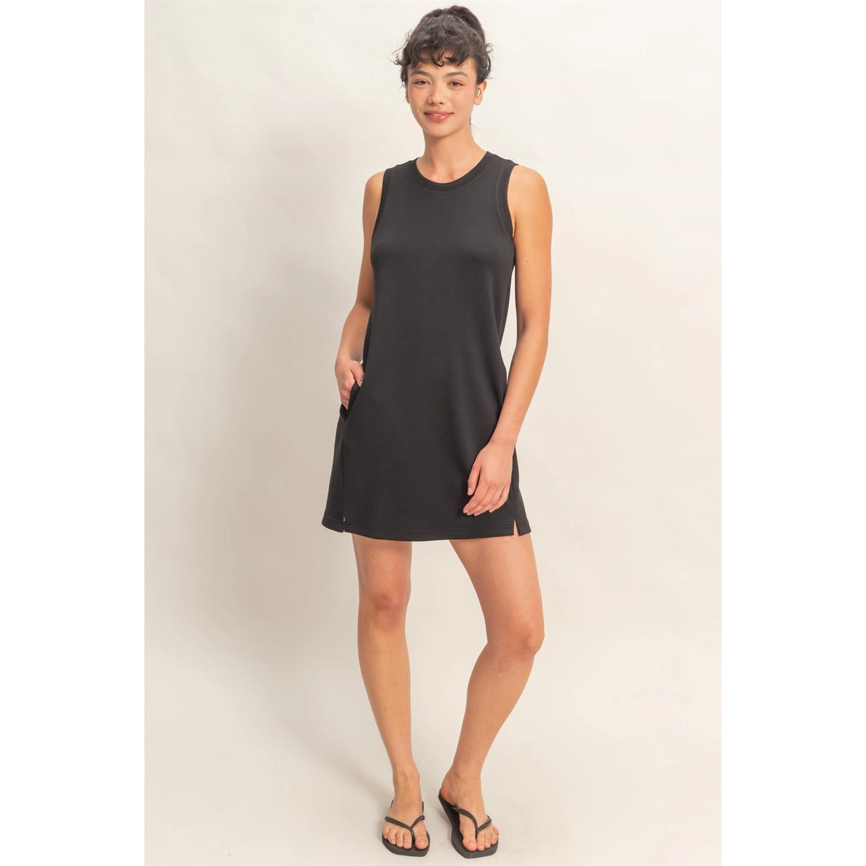 On The Go Mini Dress - Black