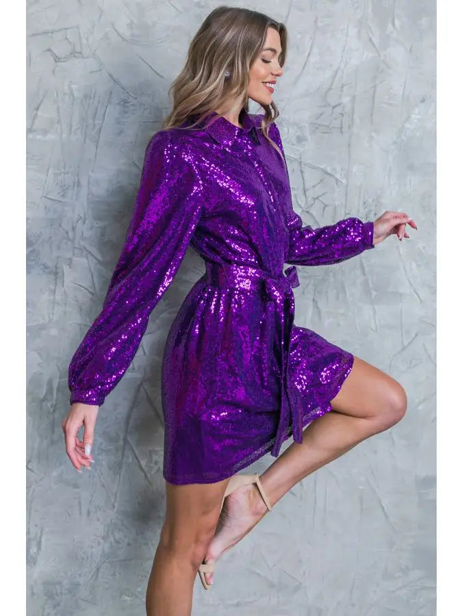 Sequin Mini Dress