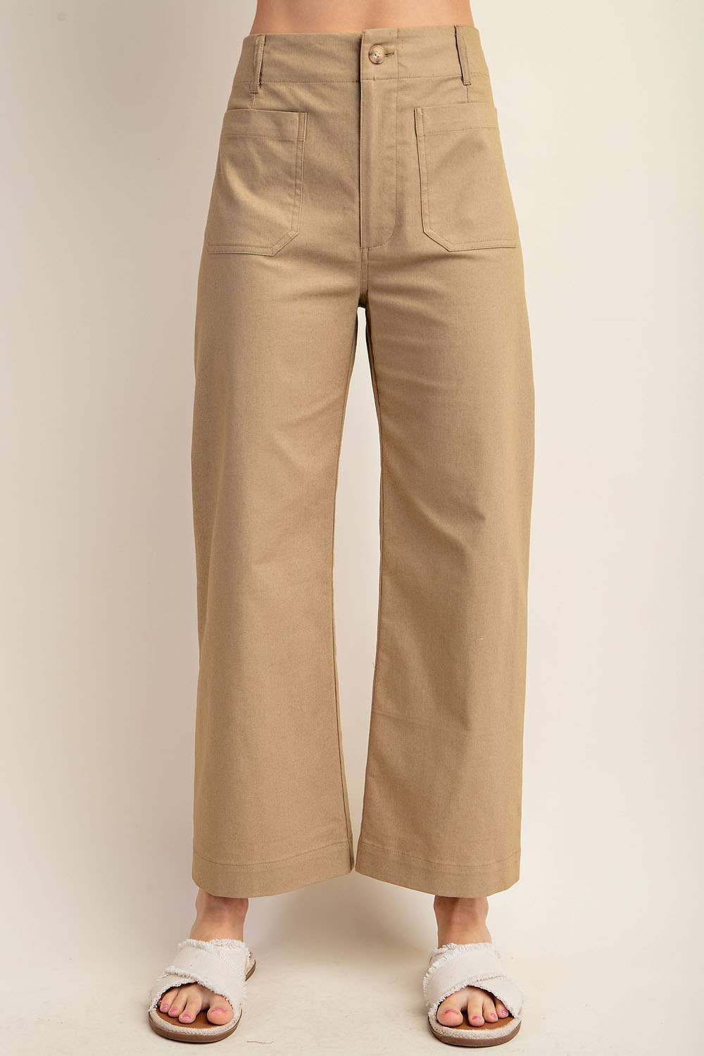All Seasons Cropped Pants - Khaki