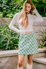 The Eloise Mini Skirt - Green