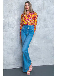 That's Groovy Button Up Blouse