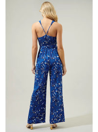 Ava Blue Floral Jumpsuit