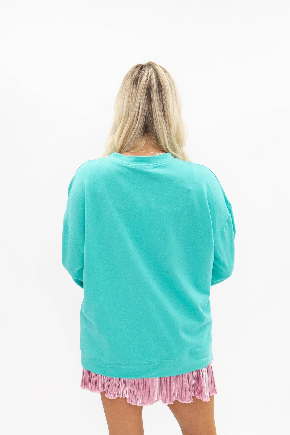Jeweled Christmas Tree Long Sleeve - Turquoise