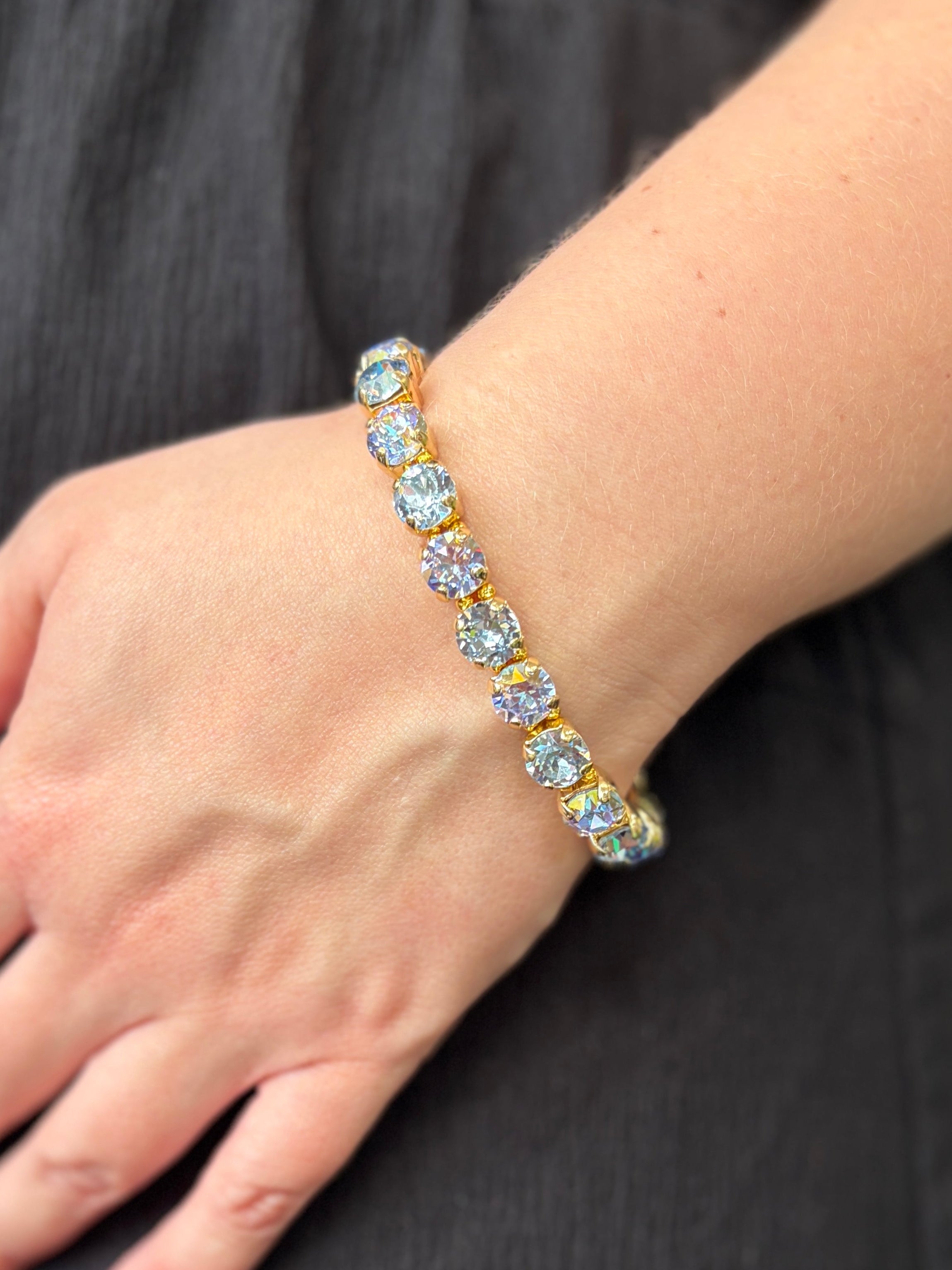 Crystal Vault Bracelet - Blue Mix