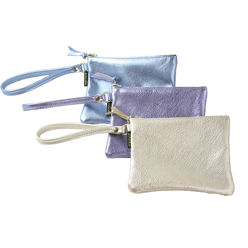 The Metallic Carter Wristlet - Emerald