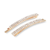 Rhinestone Bobby Pins - Gold
