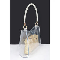 The Clear Bag - Rhinestone Handle