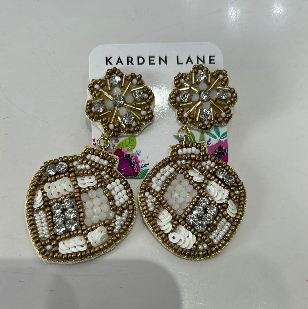 Silver Ornament Earrings