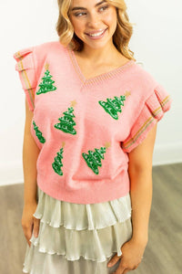 Christmas Tree Knit Sweater Vest