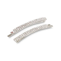 Rhinestone Bobby Pins - Silver
