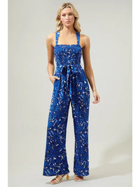 Ava Blue Floral Jumpsuit