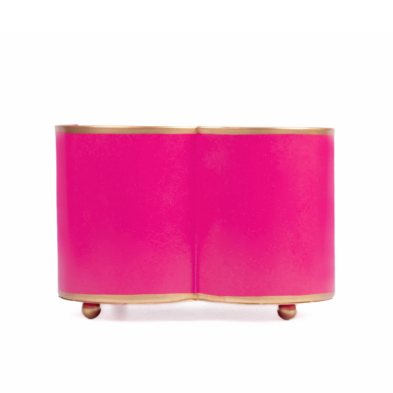 Mattie Quatrefoil Cachepot Planter - Pink