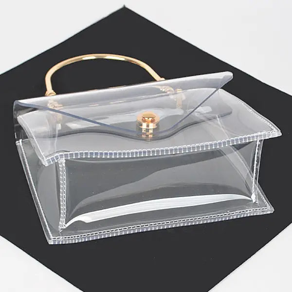 The Clear Bag - Gold Handle