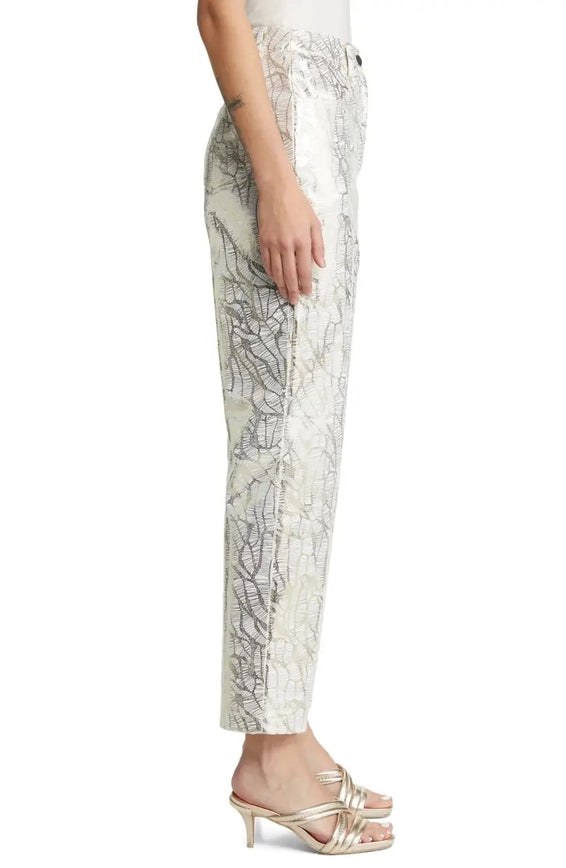 Metallic Straight Pants