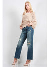 Distressed Dad Jeans - High Rise