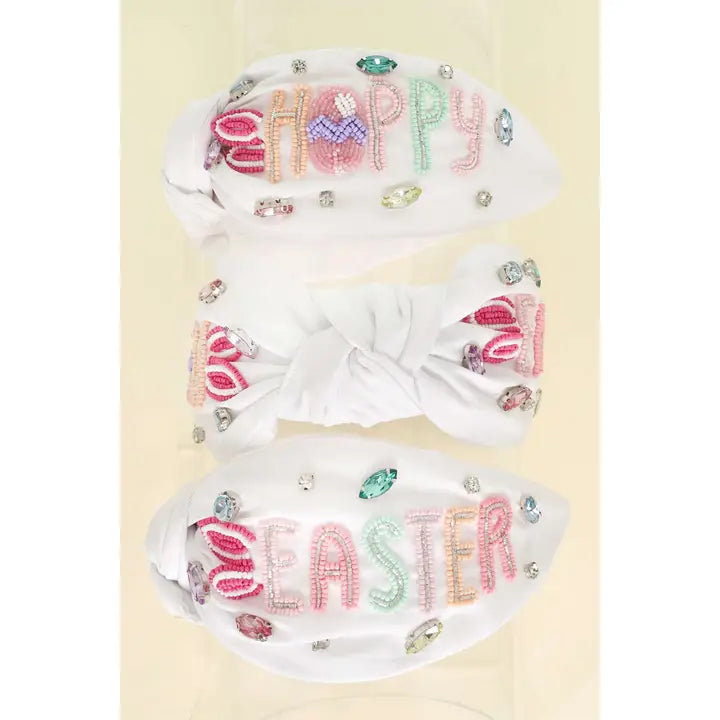 Happy Easter Beaded Headband