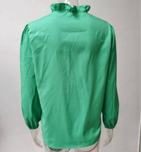Ruffle Blouse - Green