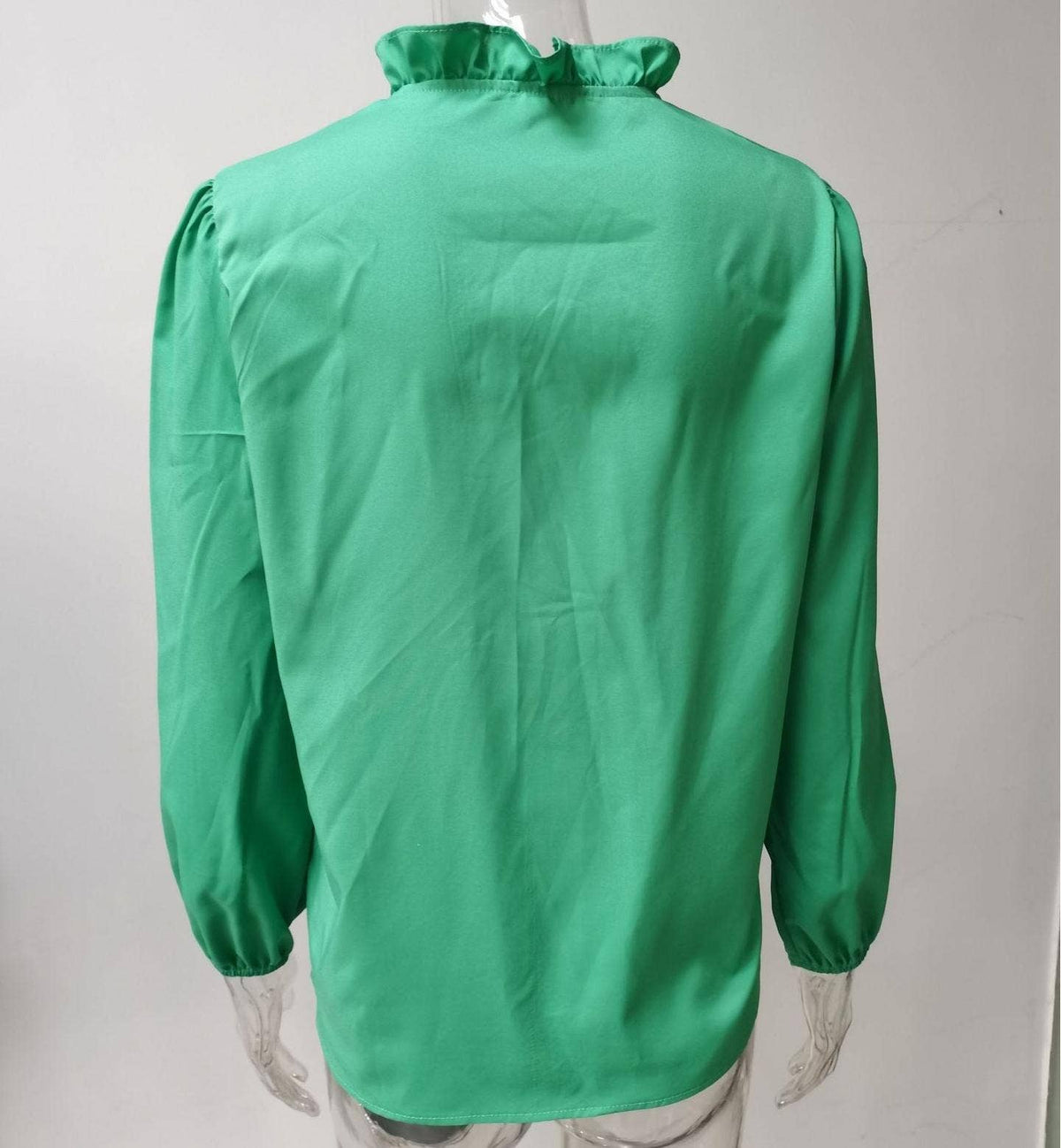 Ruffle Blouse - Green