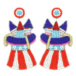 Firework Beaded Earrings