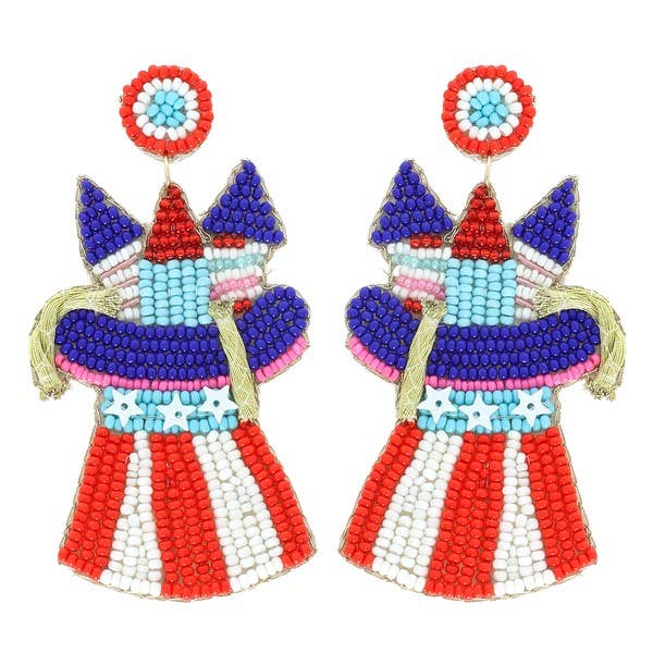 Firework Beaded Earrings