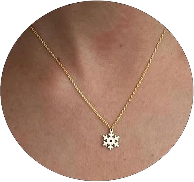 Gold Snowflake Necklace