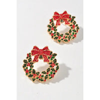 Christmas Wreath Earrings