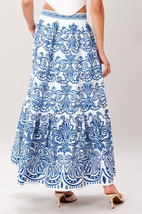 Woven Midi Skirt