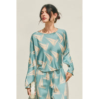 Coastal Reverie Wide Leg Pants - Blue