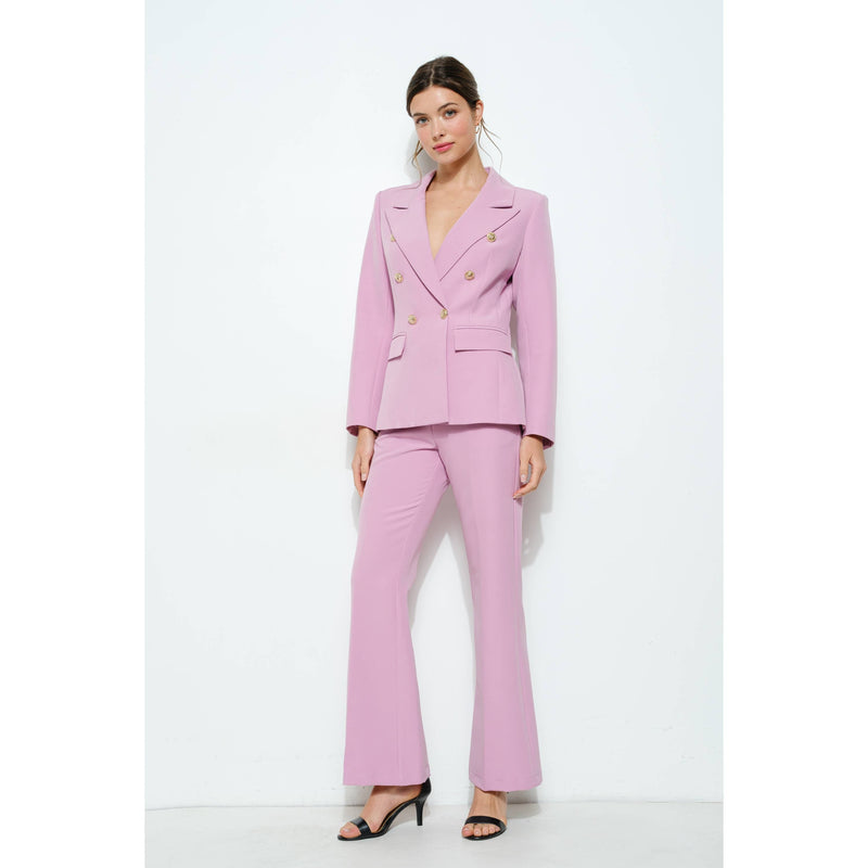 Natasha Fitted Blazer - Pink