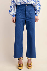 All Seasons Cropped Pants - Royal Blue