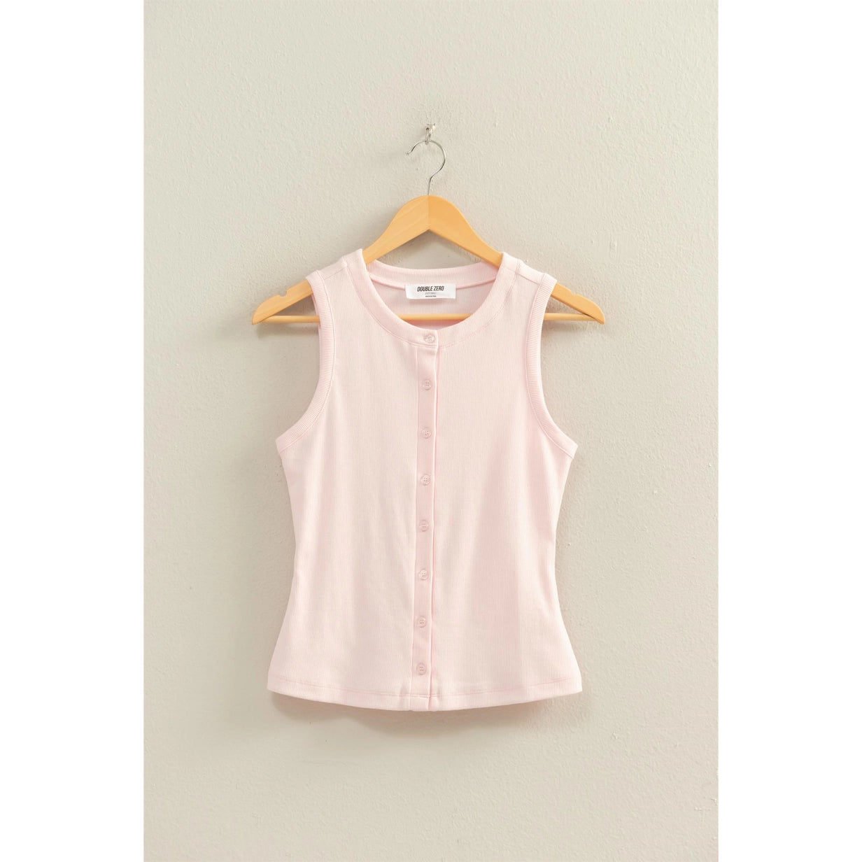Ribbed Knit Tank - Soft Pink