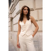 Natasha Tailored Vest - Cream