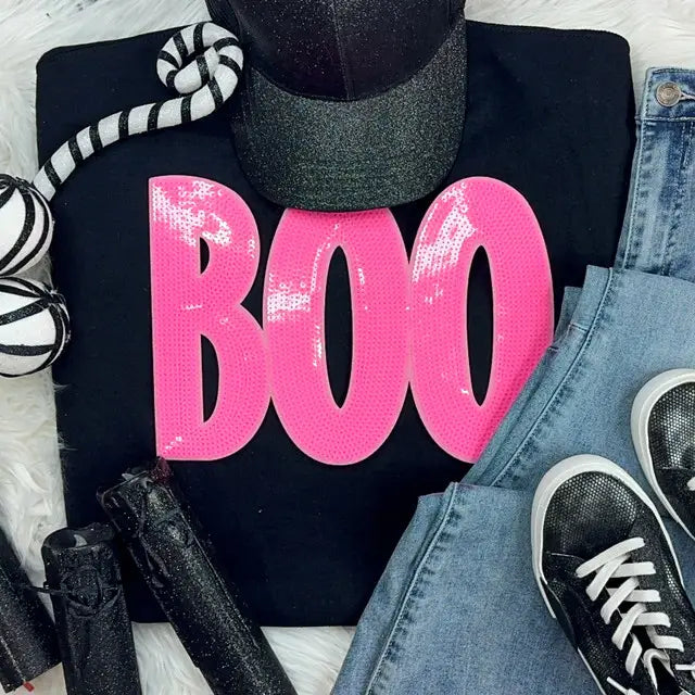 Boo Graphic Long Sleeve T-Shirt