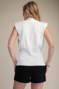 Gracie Knit Vest - Ivory