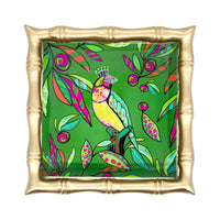 King Finch Enameled Tray 6x6