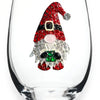 Jeweled Stemless Wine Glass - Gnome
