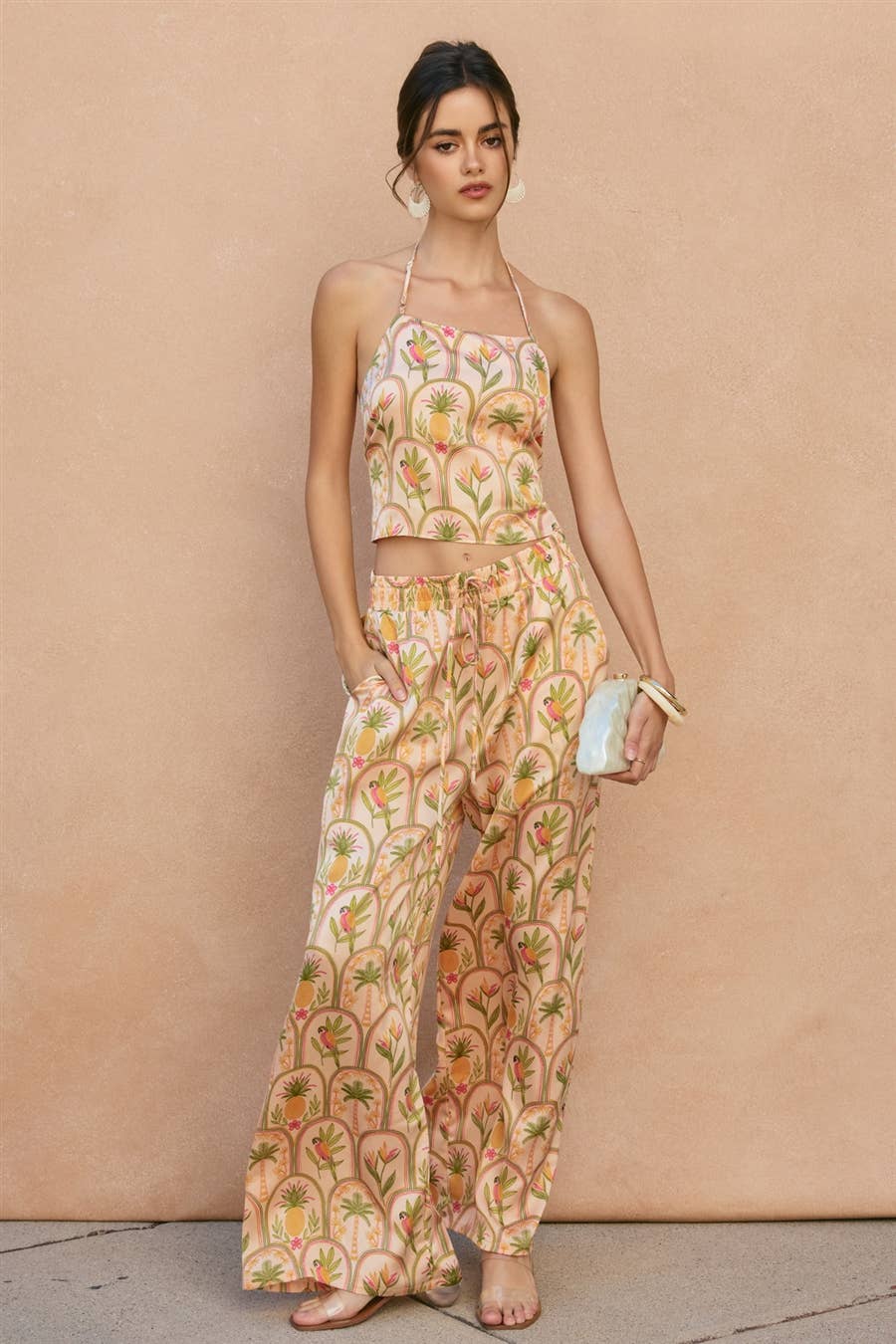 The Tropics Satin Pants