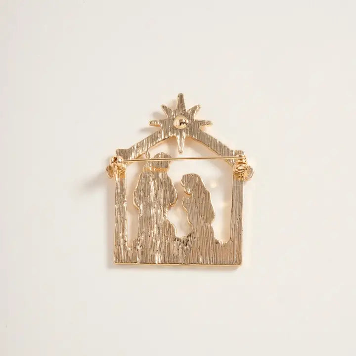 Nativity Scene Brooch