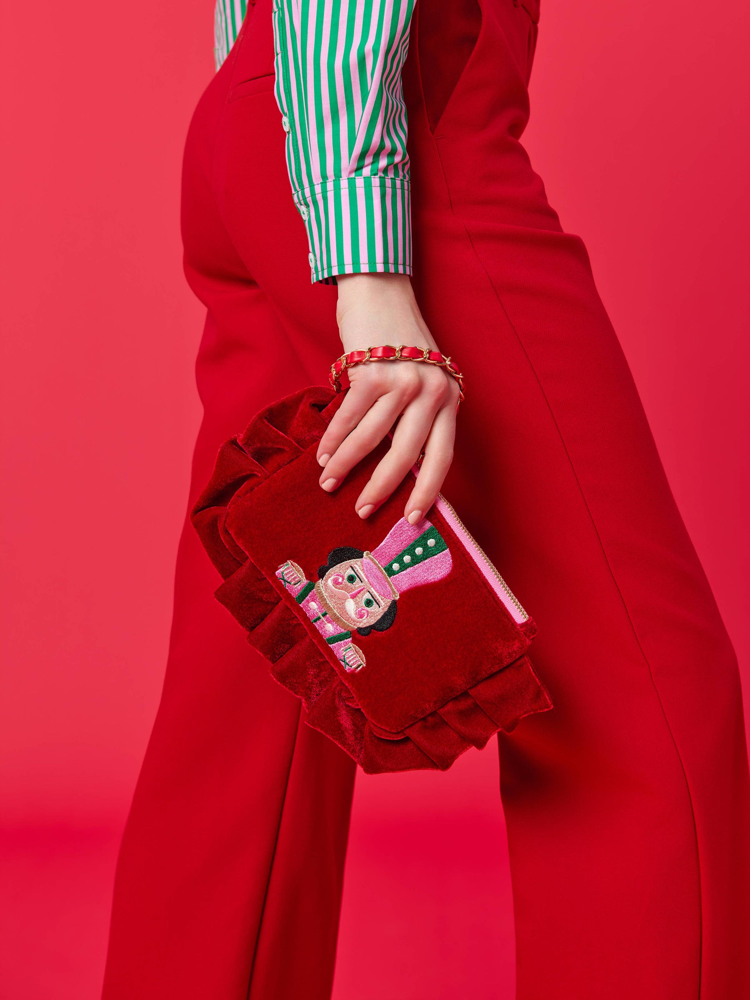 Nutcracker Wristlet - Crimson