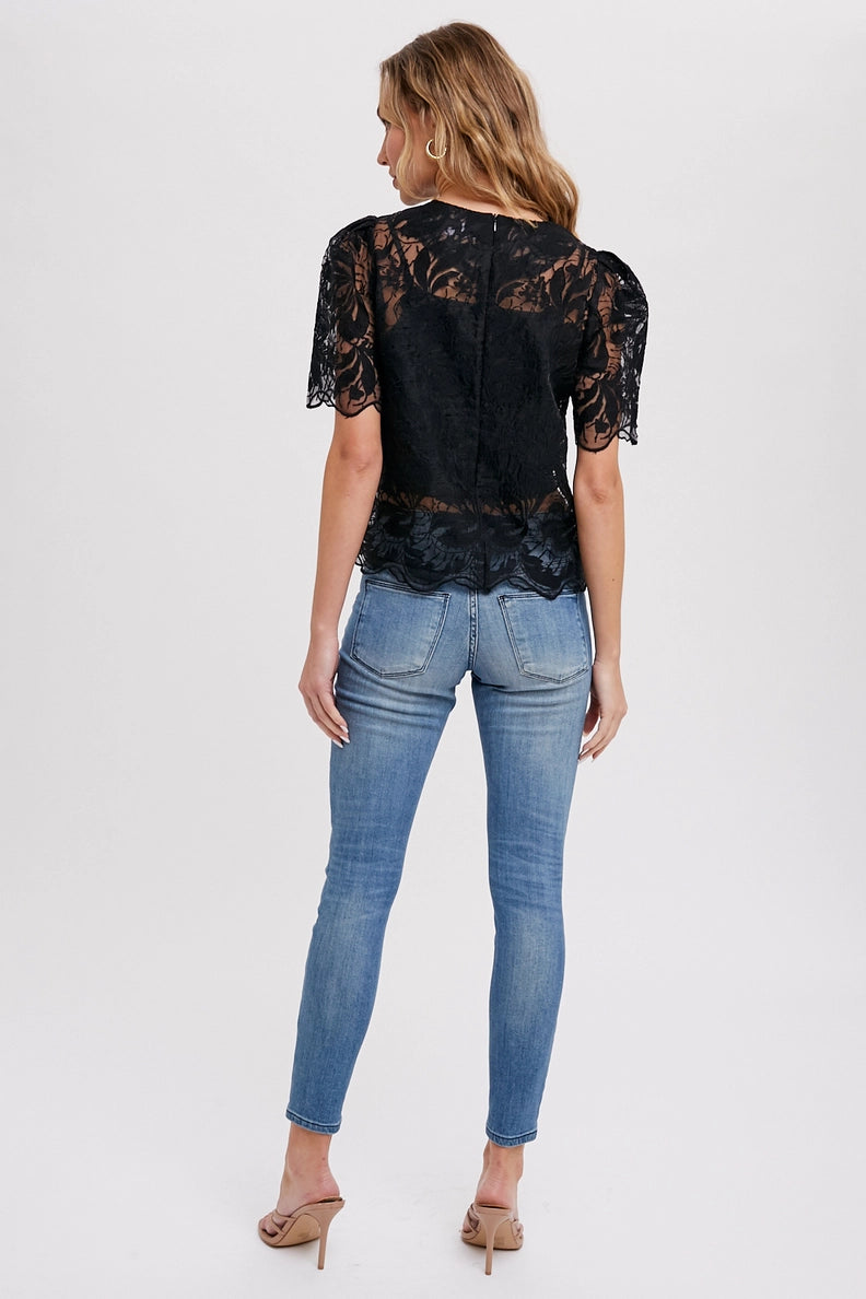 Lace Embroidered Blouse