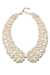 Pearl and Gold Collar Necklace