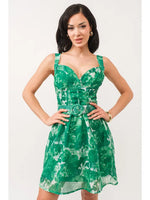 Evergreen Belted Mini Dress
