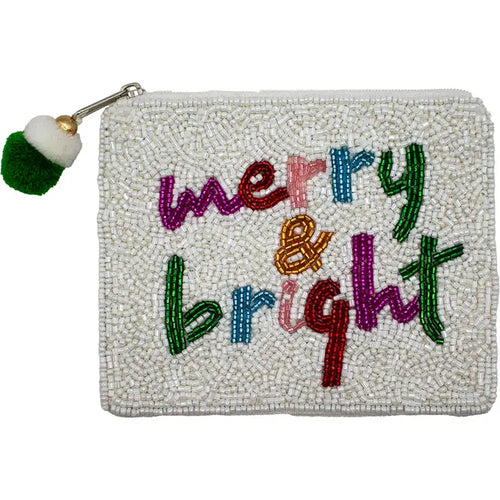 Merry & Bright Beaded Pouch